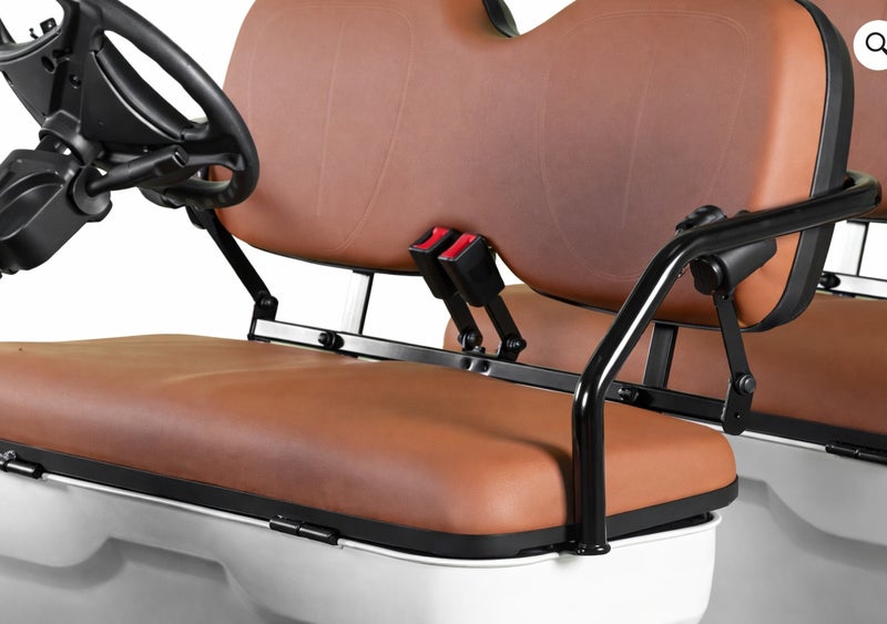 EPIC 6L Non-Lifted Electric Golf Cart with Lithium Battery 105Ah & Standard Tires | 6-Seater LSEV (White) - Image 5